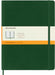 Moleskine Classic Ruled Paper Notebook - Soft Cover and Elastic Closure Journal - Color Myrtle Green - X- Large 19 x 25 A4 - 192 Pages