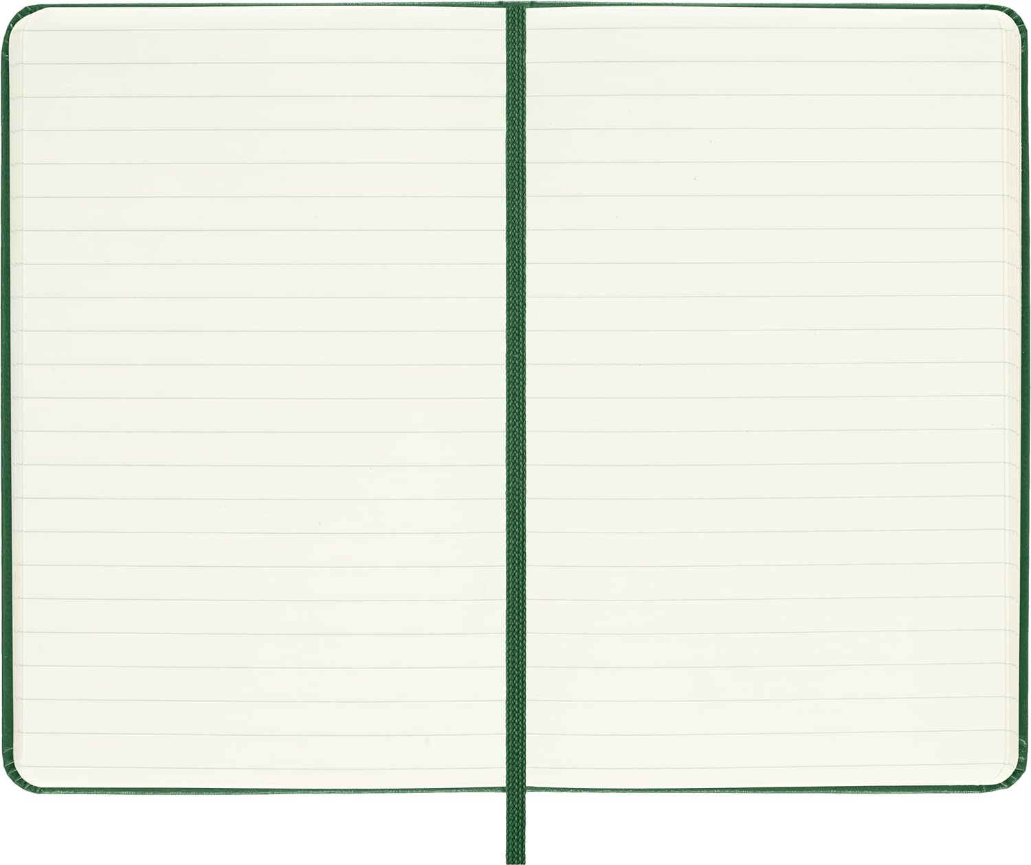 Moleskine Classic Ruled Paper Notebook, Hard Cover and Elastic Closure Journal, Color Myrtle Green, Size Pocket 9 x 14 cm, 192 Pages