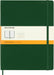 Moleskine Classic Ruled Paper Notebook, Hard Cover and Elastic Closure Journal, Color Myrtle Green, Size Extra Large 19 x 25 cm, 192 Pages