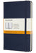 Moleskine Classic Ruled Paper Notebook, Hard Cover and Elastic Closure Journal, Color Sapphire Blue, Size Medium 11.5 x 18 cm, 208 Pages