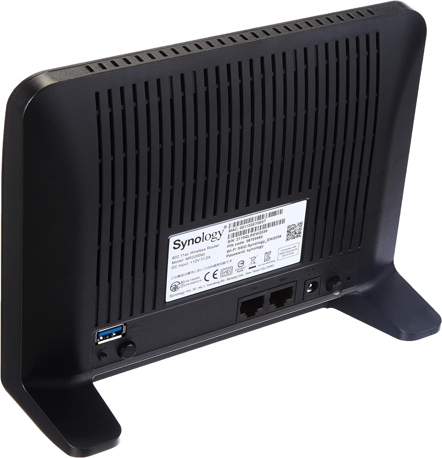 Synology MR2200ac Wireless Mesh Router,Black
