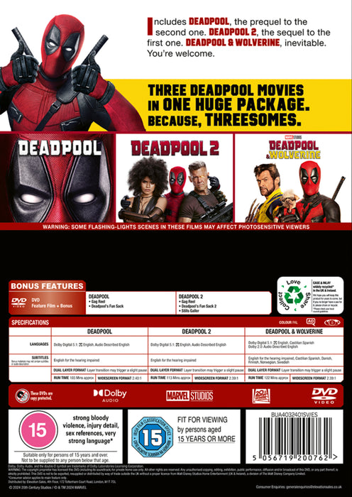 Marvel's Deadpool & Wolverine Triple Pack
