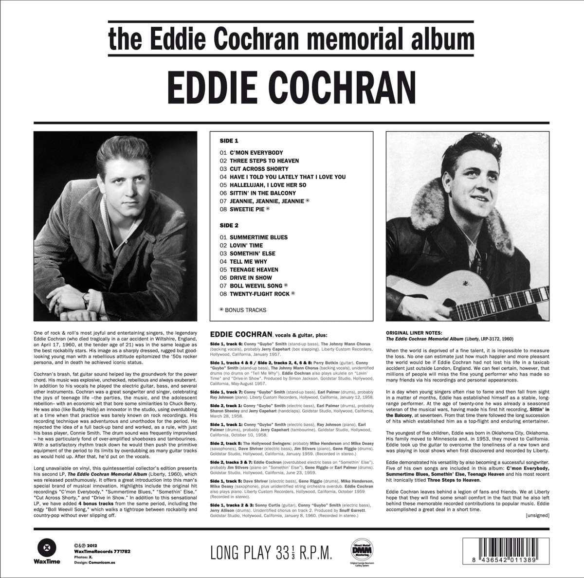 EDDIE COCHRAN MEMORIAL ALBUM