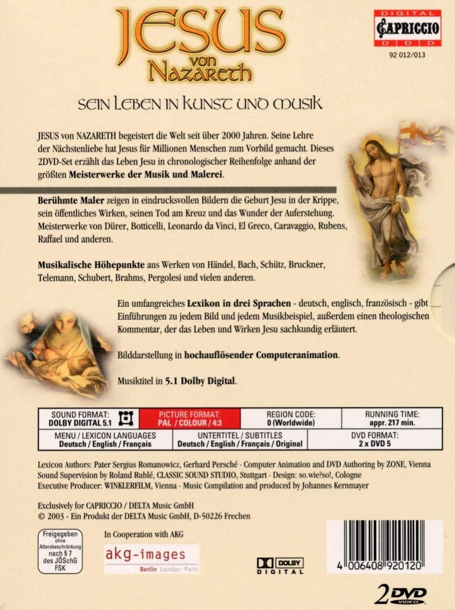 Jesus von Nazareth - Sein Leben in Kunst und Musik (2 DVDs