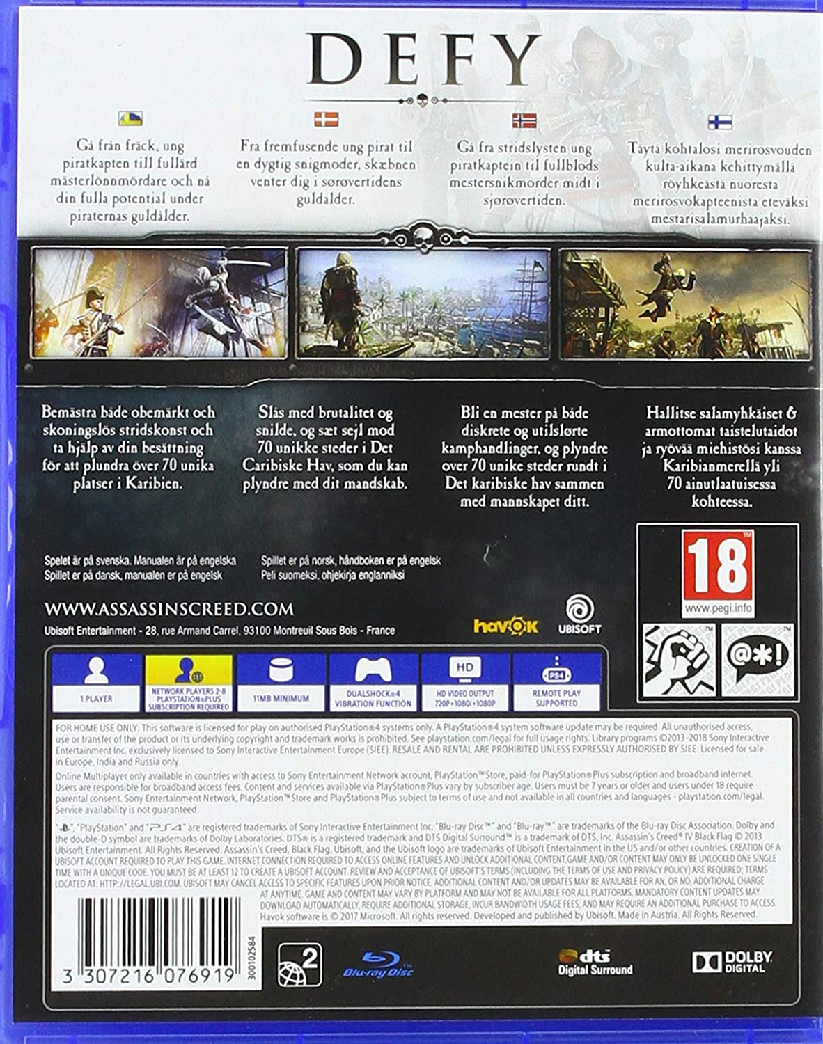 Assassin's Creed Black Flag (Playstation 4) (PS4