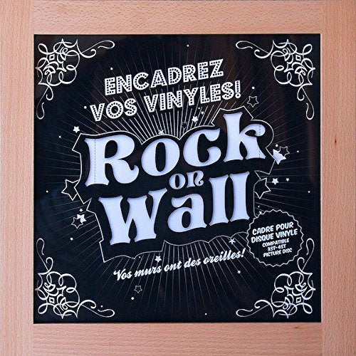 12 Inch Album Cover Frame Wood - Beech - Rock On Wall