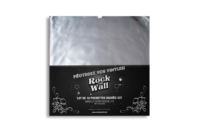 ROCK ON WALL Buste Rigide Trasparenti di Protezione per Vinile (10 Pz.