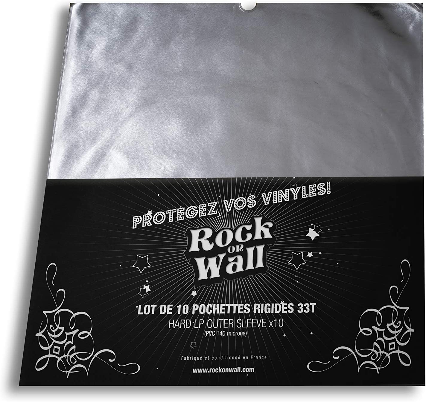 ROCK ON WALL Buste Rigide Trasparenti di Protezione per Vinile (10 Pz.