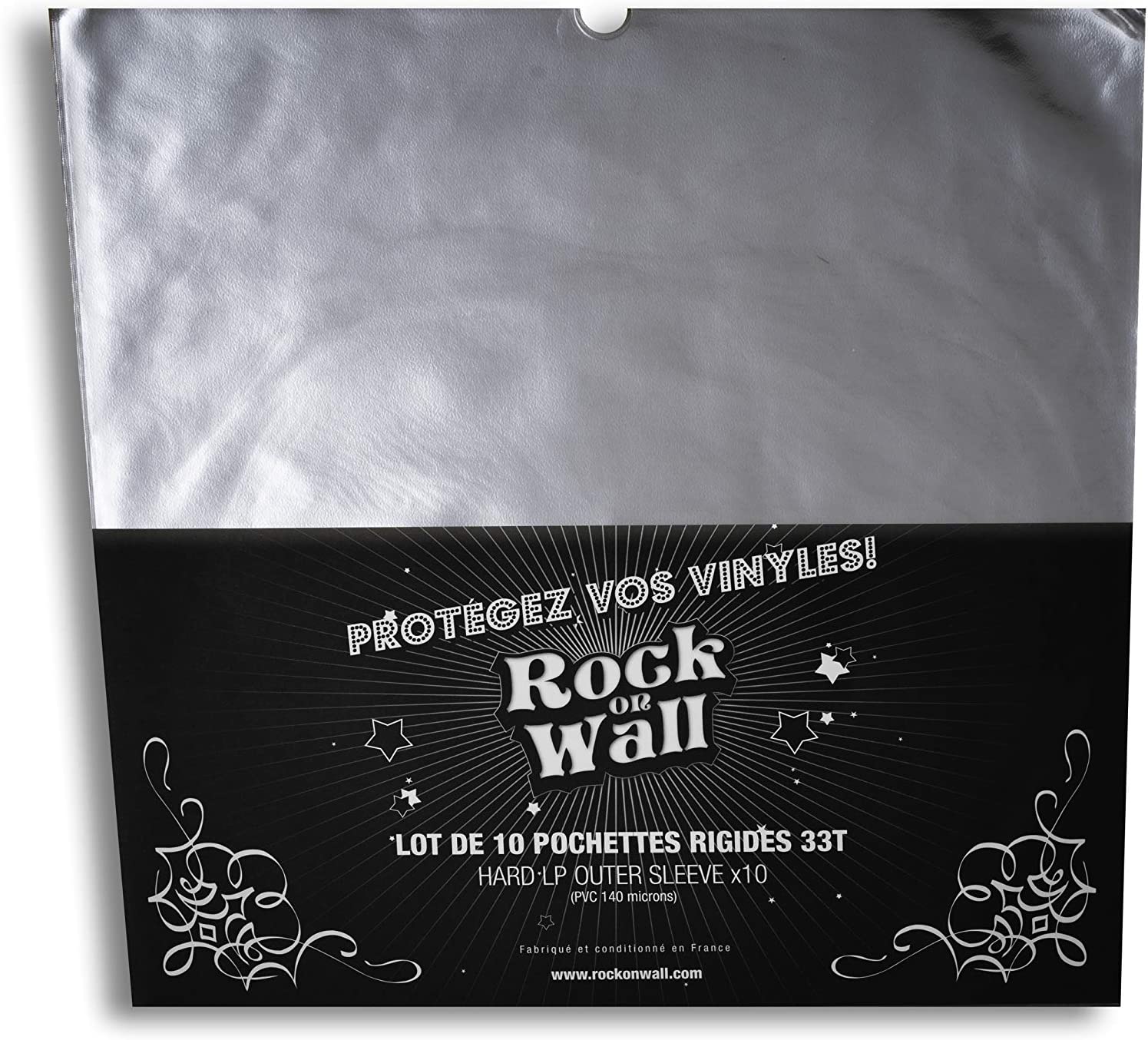 ROCK ON WALL Buste Rigide Trasparenti di Protezione per Vinile (10 Pz.