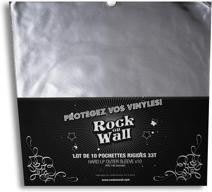 ROCK ON WALL Buste Rigide Trasparenti di Protezione per Vinile (10 Pz.