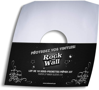Buste Interne Di Carta Per Vinile (Bianco) (10 Pz.)