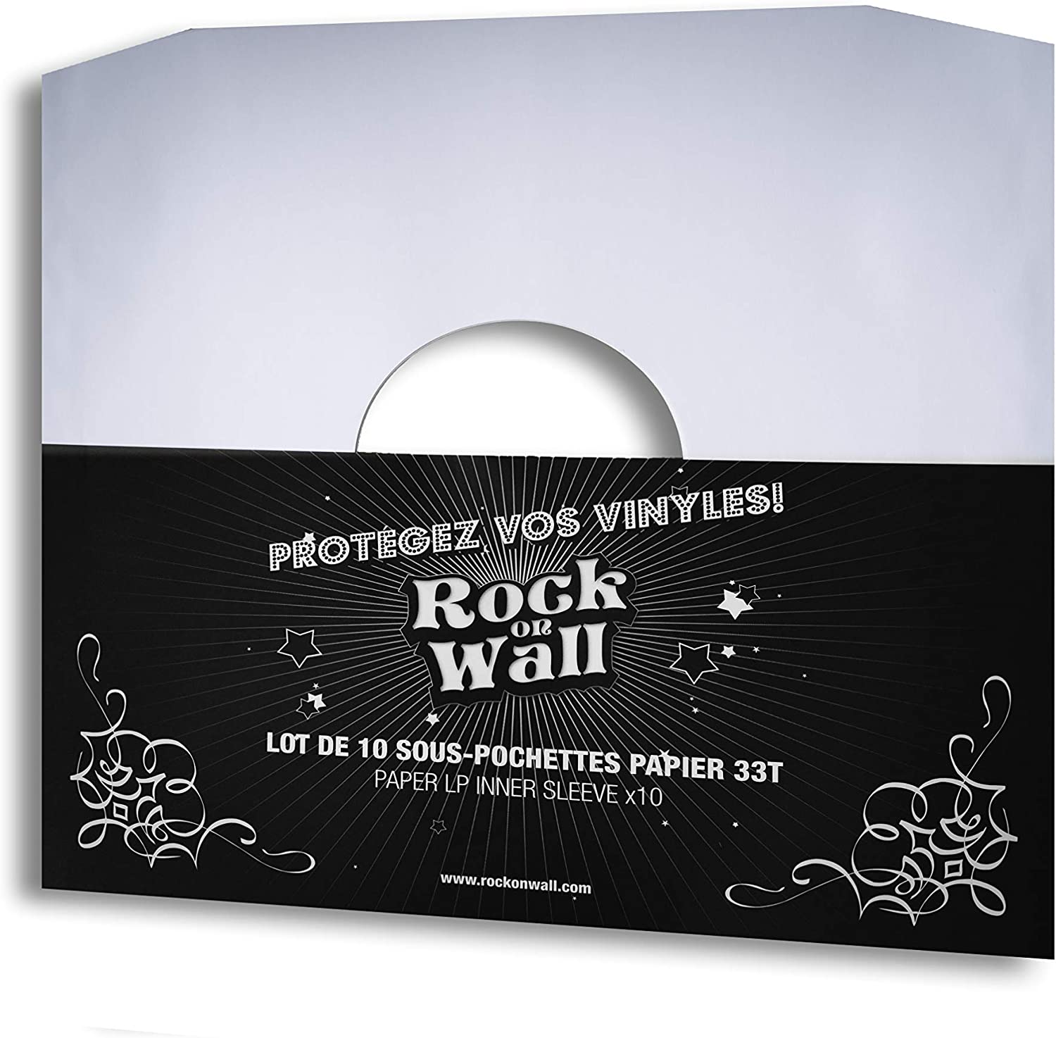 Buste Interne Di Carta Per Vinile (Bianco) (10 Pz.)