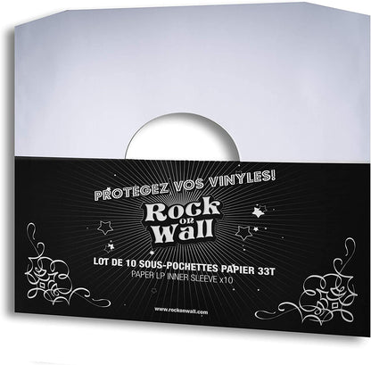 Buste Interne Di Carta Per Vinile (Bianco) (10 Pz.)