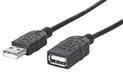 Usb 2.0 Extension Cable 1M- M/F Black Polybag