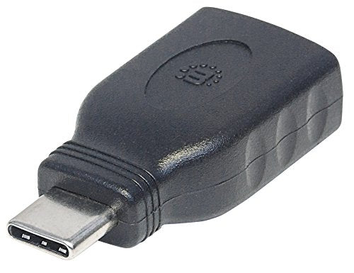 Usb-C To Usb 3.0 A M/F Adapter- 3A Black Polybag