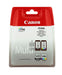 CANON PG-545 / CL-546 Ink Black and Colour Standard Capacity Black 180 SS Colour, Pack of 2 Blister without Alarm