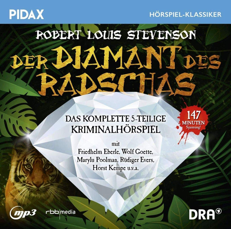 Robert L. Stevenson: Der Diamant des Radschas / Das komplette 5-teilige Abenteuerhörspiel (Pidax Hörspiel-Klassiker
