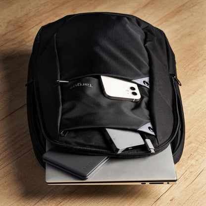 Targus Laptop Backpack, Laptop Bag Fits up to 16", 16L Capacity, For Travel, Work and School, Padded and Adjustable Straps - Black