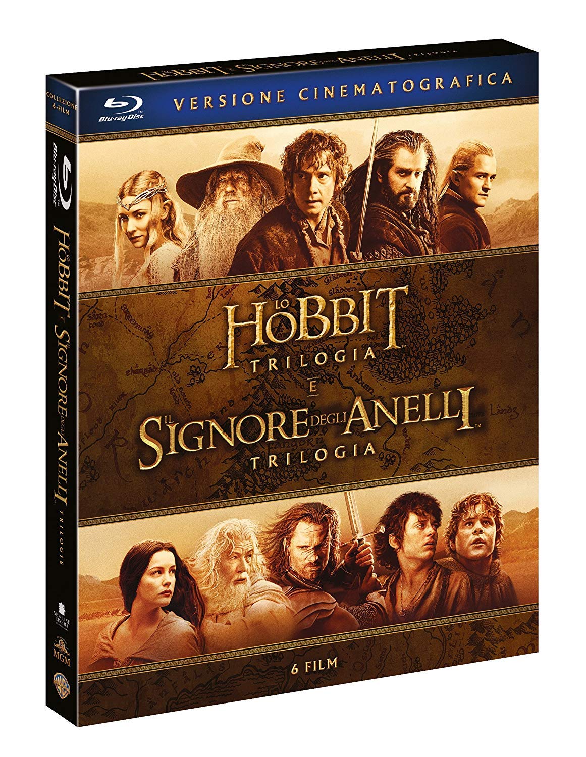 Signore Degli Anelli/Hobbit-6 Film Theatrical Version (6 Blu-Ray)