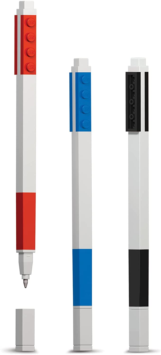 Lego LE51513 3 Pack Gel Pens, Assorted Colours
