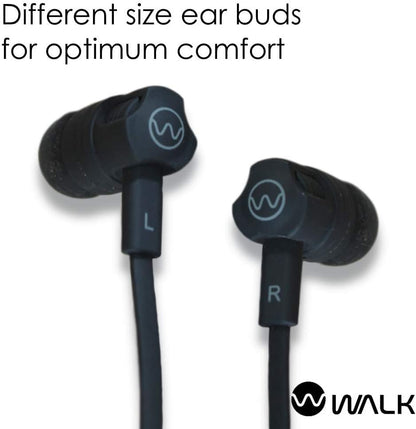 Walk Audio Bluetooth Sport Neck Band Headphones/Earphones - Black