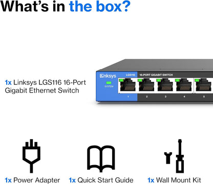 Linksys Unmanaged Switches 16-Port