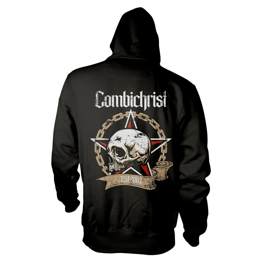 COMBICHRIST - SKULL BLACK Hooded Sweatshirt Small