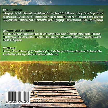 3CD 50 Songs Relax, Musica Rilassante, Peaceful, Wellness Relax, Lounge Music, Relaxing, Meditation, Sound Of Nature, Acoustic Guitar, Chillout Music, Spa Music