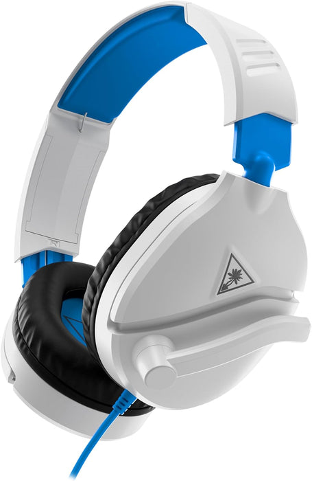 Turtle Beach Recon 70P White Gaming Headset for PS5, PS4, Xbox Series X|S | One, Nintendo Switch & PC White / Blue