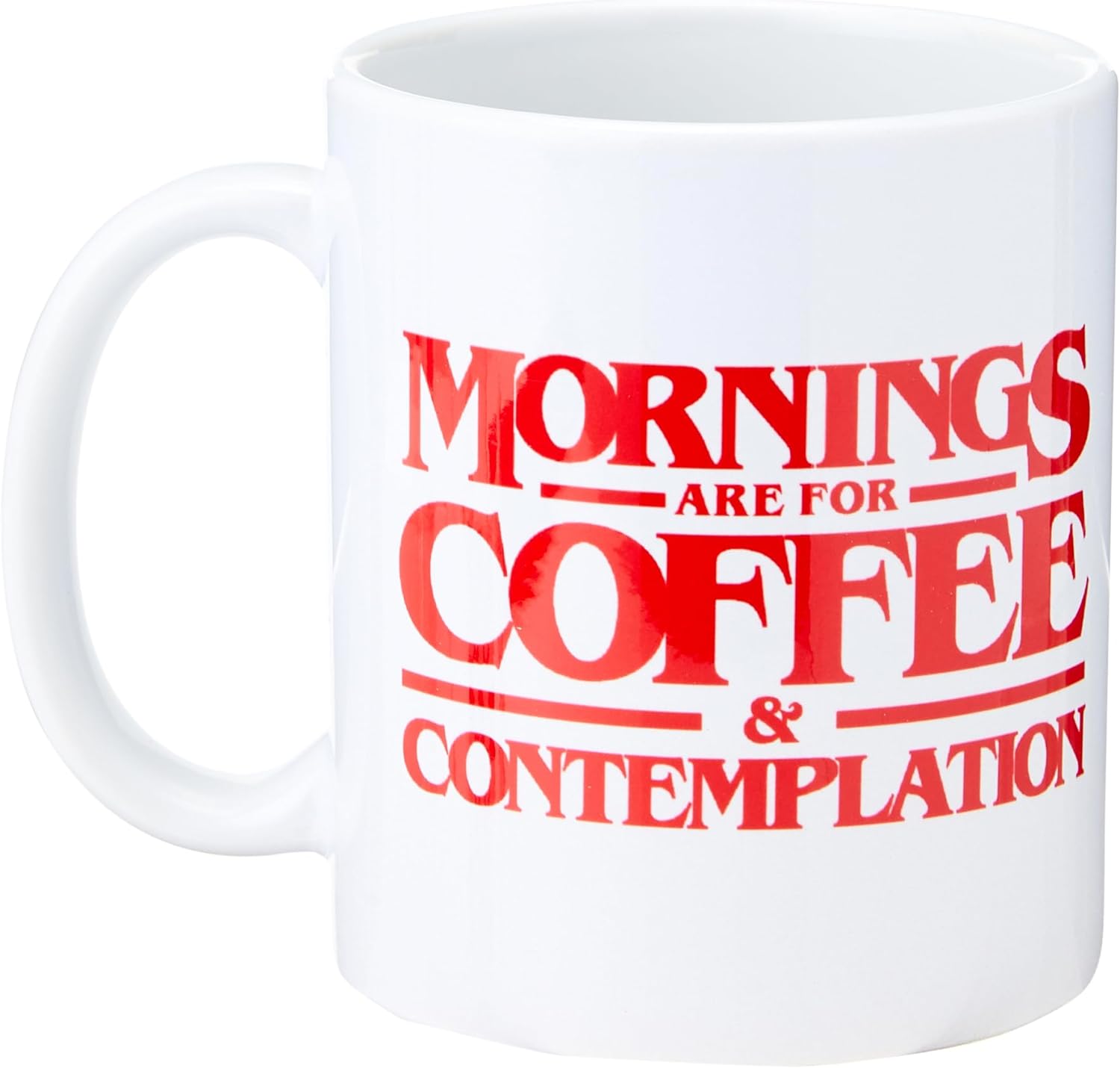 Stranger Things Ceramic Mug with Coffee and Contemplation Design in Presentation Box - Official Merchandise