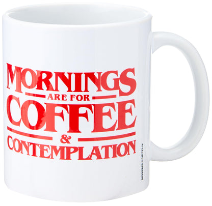 Stranger Things Ceramic Mug with Coffee and Contemplation Design in Presentation Box - Official Merchandise