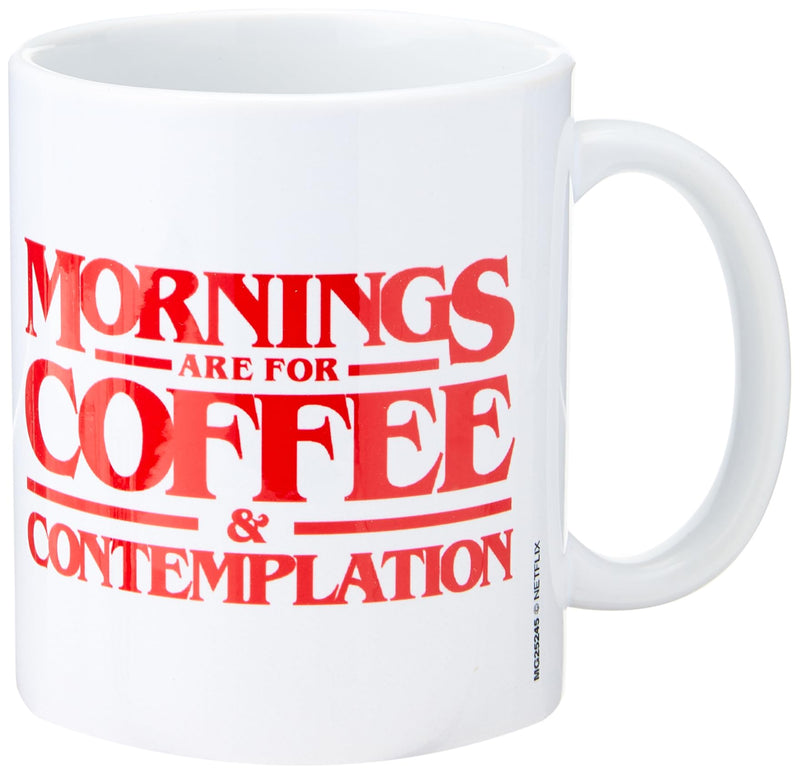 Stranger Things Ceramic Mug with Coffee and Contemplation Design in Presentation Box - Official Merchandise