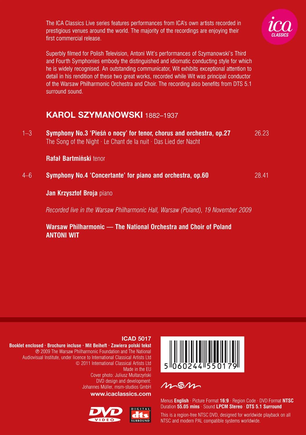 Szymanowski: Symphonies 3/ 4