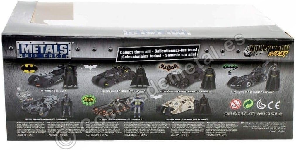 Jada JA98543 Batmobile Trumble Batman 1:24 TDK Camo Tumbler with Figure, Multi