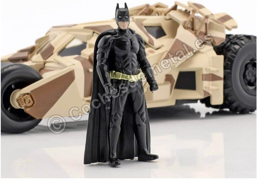 Jada JA98543 Batmobile Trumble Batman 1:24 TDK Camo Tumbler with Figure, Multi