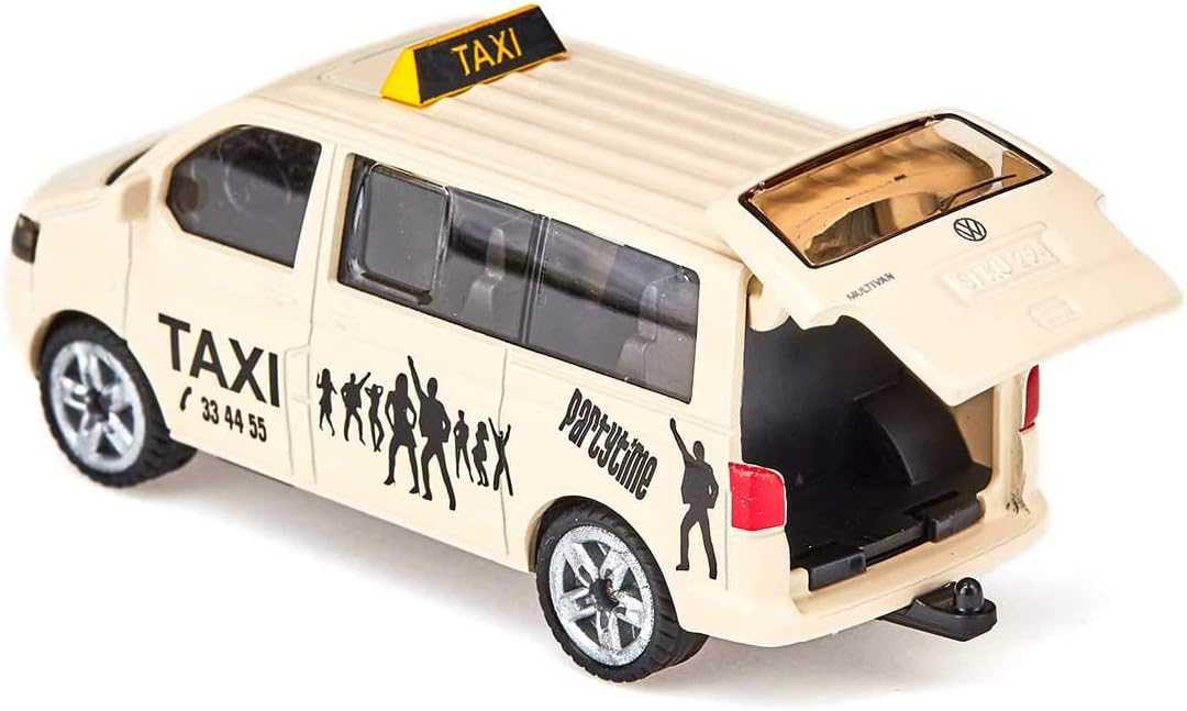 siku 1360, Taxi Van, Metal,Plastic, Cream-coloured, Opening tailgate