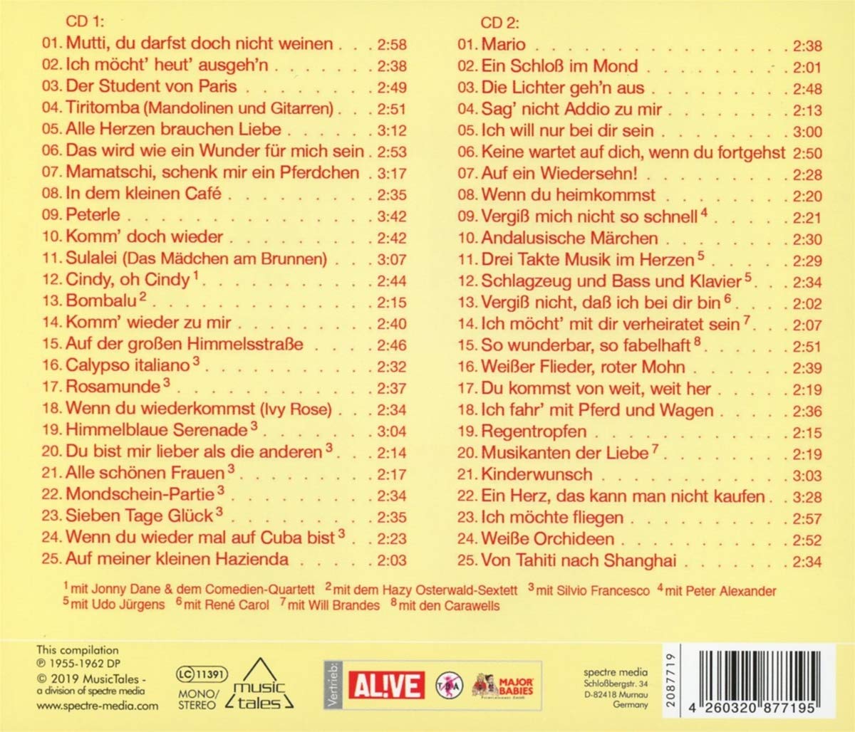 ESKENS, MARGOT - TIRITOMBA - 50 GROBE ERFOLGE