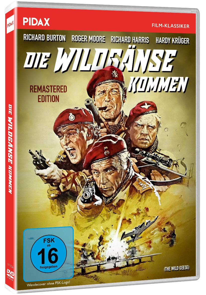 Die Wildgänse kommen - Remastered Edition (The Wild Geese) / Spektakuläre Söldner-Action mit Weltstarbesetzung in brillanter Bildqualität (Pidax Film-Klassiker