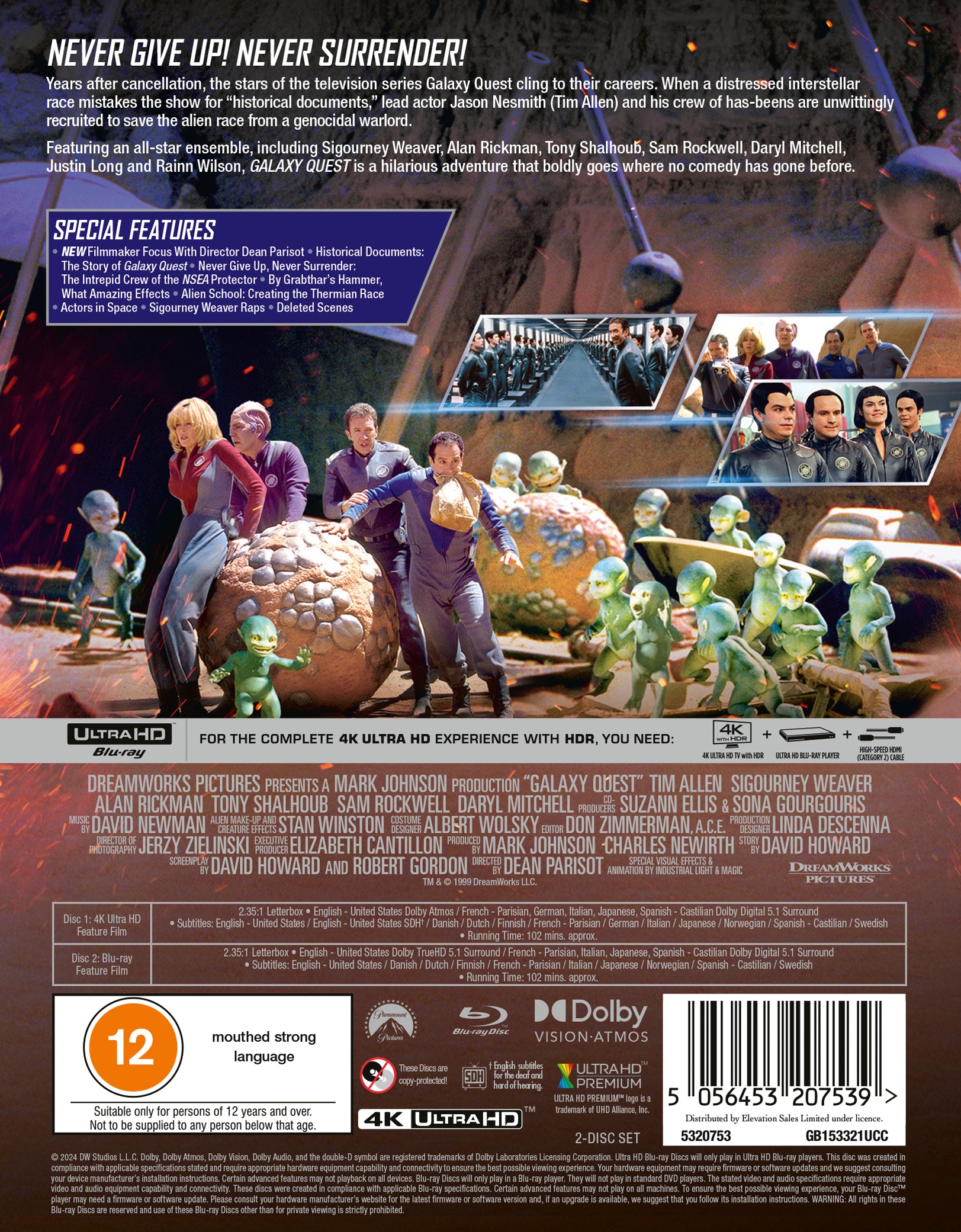 Galaxy Quest  25th Anniversary Collector's Edition (includes Steelbook)