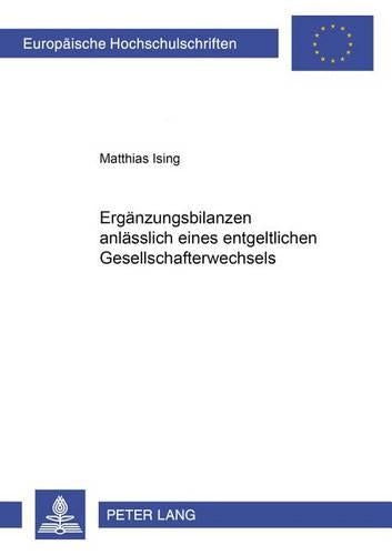 Ergaenzungsbilanzen Anlaesslich Eines Entgeltlichen Gesellschafterwechsels