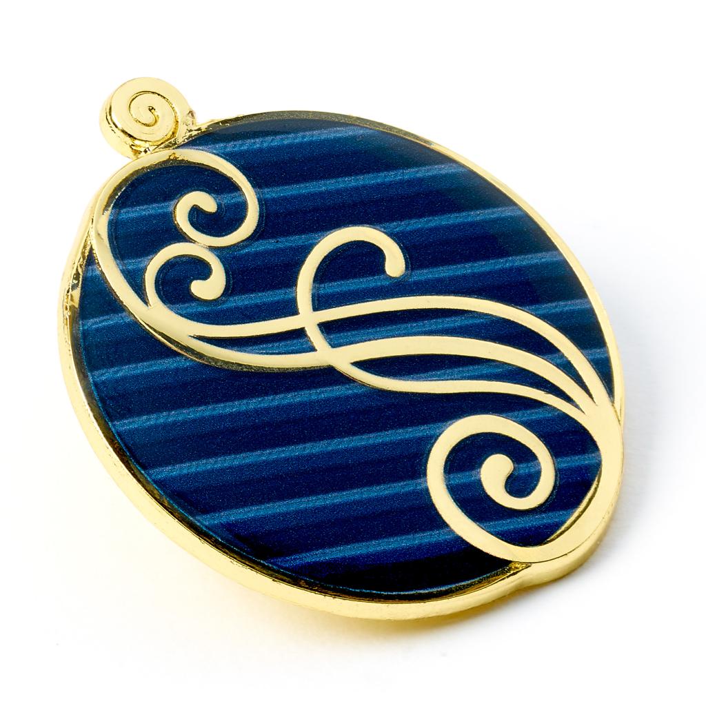 Blue Shiz Logo Pin Badge (Wicked Movie 2024)