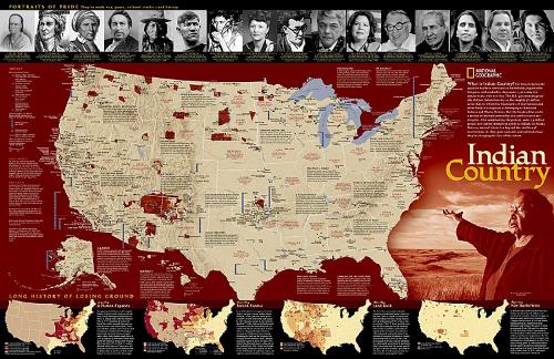 Indian Country Map [Tubed]