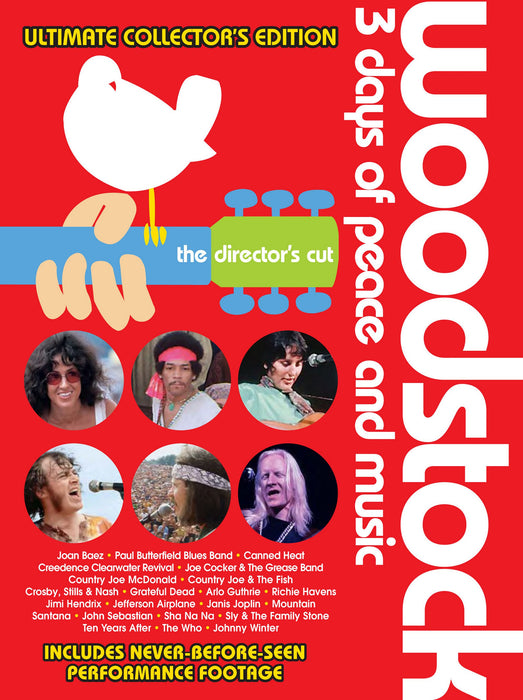 Woodstock 3 Days of Peace and Music Director's Cut 40th Anniversary Ultimate Collectors Edition