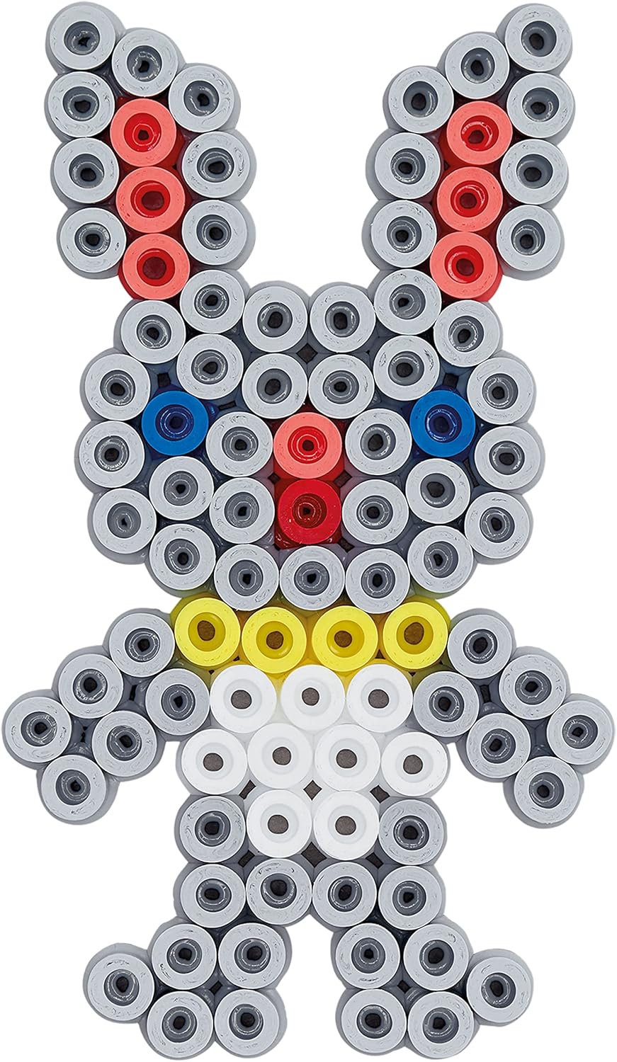 HAMA BEADS -20,000 & Pegboards in Bucket 20,000 Cuentas y tableros de Clavijas en Cubo, Multicolor, Talla única (10.7701