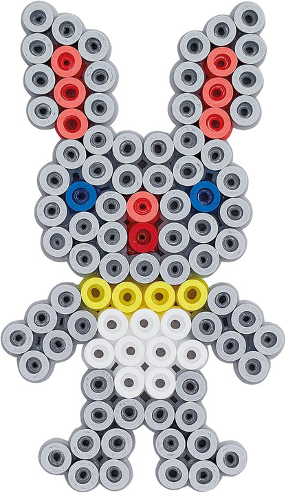 HAMA BEADS -20,000 & Pegboards in Bucket 20,000 Cuentas y tableros de Clavijas en Cubo, Multicolor, Talla única (10.7701