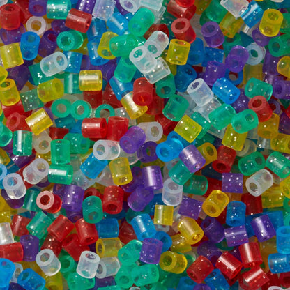 Hama 209-54 3,000 Midi Beads-Glitter Mix, Multicolour, One Size
