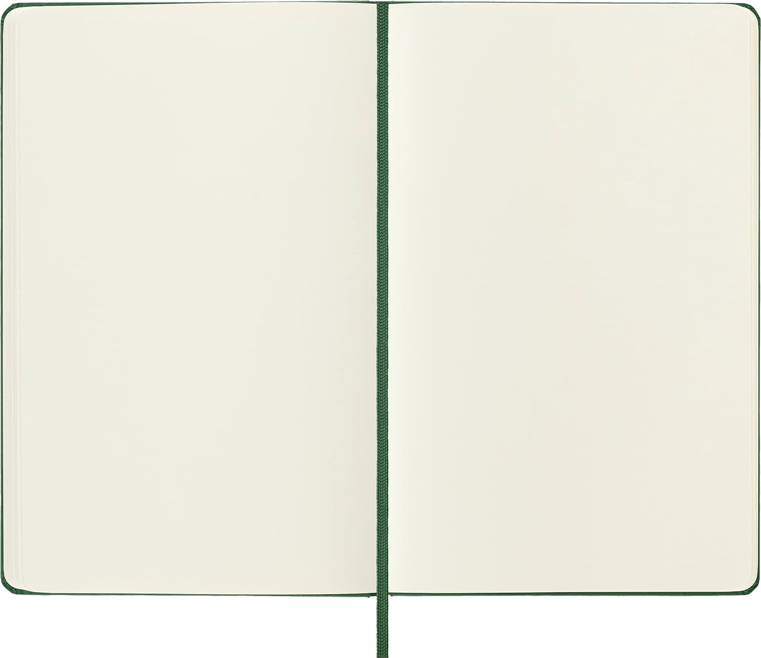 Moleskine Classic Plain Paper Notebook, Hard Cover and Elastic Closure Journal, Color Myrtle Green, Size Large 13 x 21 cm, 240 Pages