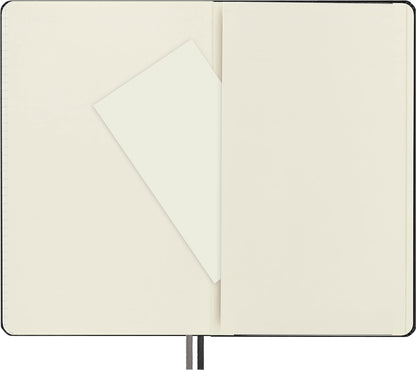 Moleskine - Classic Expanded Squared Paper Notebook - Hard Cover and Elastic Closure Journal - Color Black - Size Large 13 x 21 A5 - 400 Pages