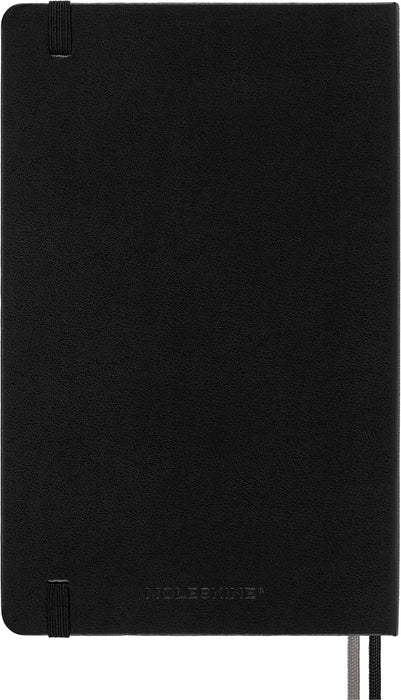 Moleskine - Classic Expanded Squared Paper Notebook - Hard Cover and Elastic Closure Journal - Color Black - Size Large 13 x 21 A5 - 400 Pages