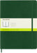 Moleskine Classic Plain Paper Notebook - Soft Cover and Elastic Closure Journal - Color Myrtle Green - X- Large 19 x 25 A4 - 240 Pages